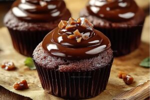Sticky Toffee Cupcakes With Chocolate Topping Recipe