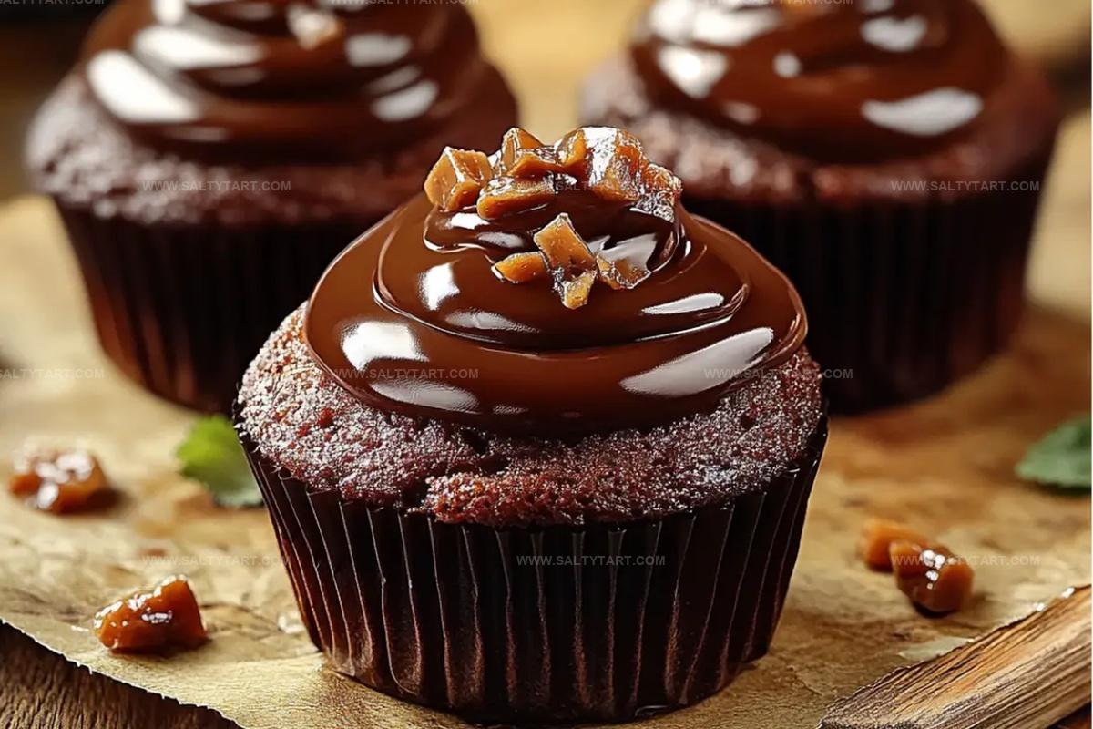 Sticky Toffee Cupcakes With Chocolate Topping Recipe