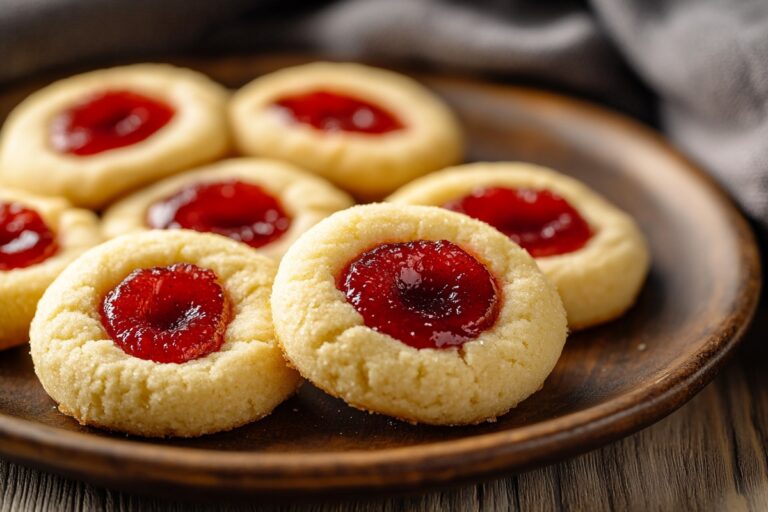 Strawberry Jam Thumbprint Cookies Recipe