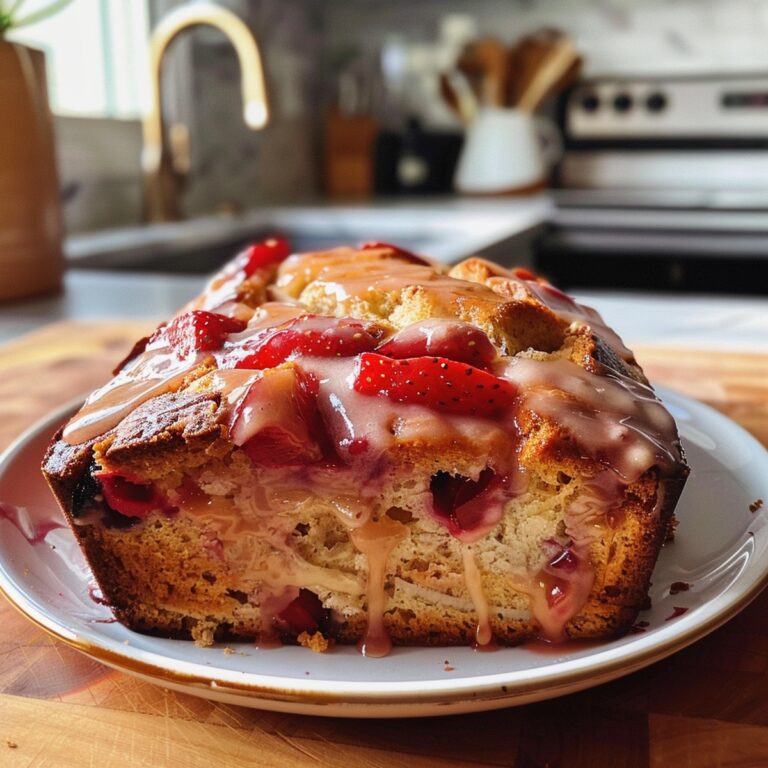 Glazed Strawberry Bread Recipe