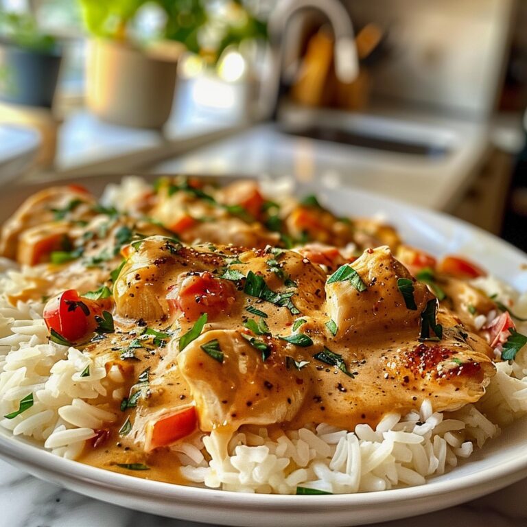 Rich Smothered Chicken and Rice Recipe