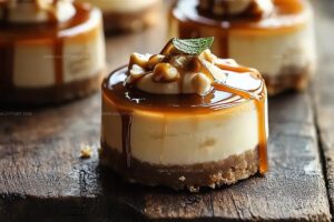 Peanut Butter Caramel Mini Cheesecakes Recipe