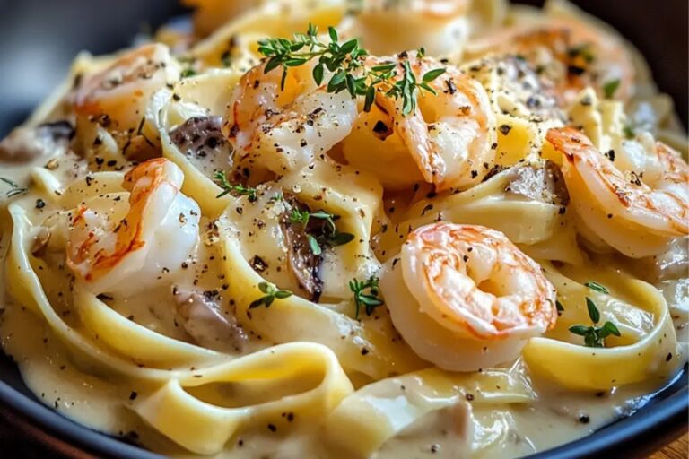 Seafood Lovers Dream Alfredo Creamy, Decadent Pasta Recipe