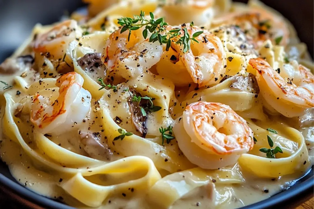 Seafood Lovers Dream Alfredo Creamy, Decadent Pasta Recipe