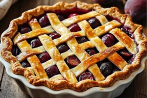 Plum Lattice Pie Recipe