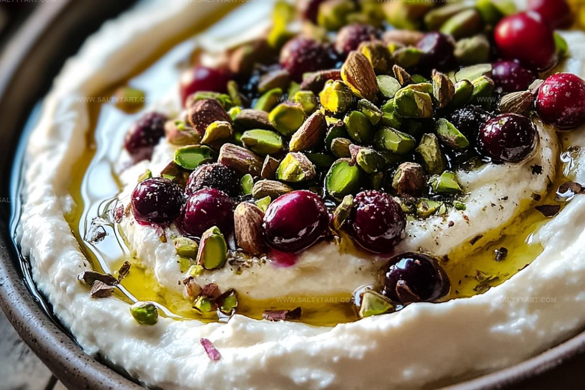 Whipped Feta Dip With Honey, Pistachios, And Cranberries Recipe