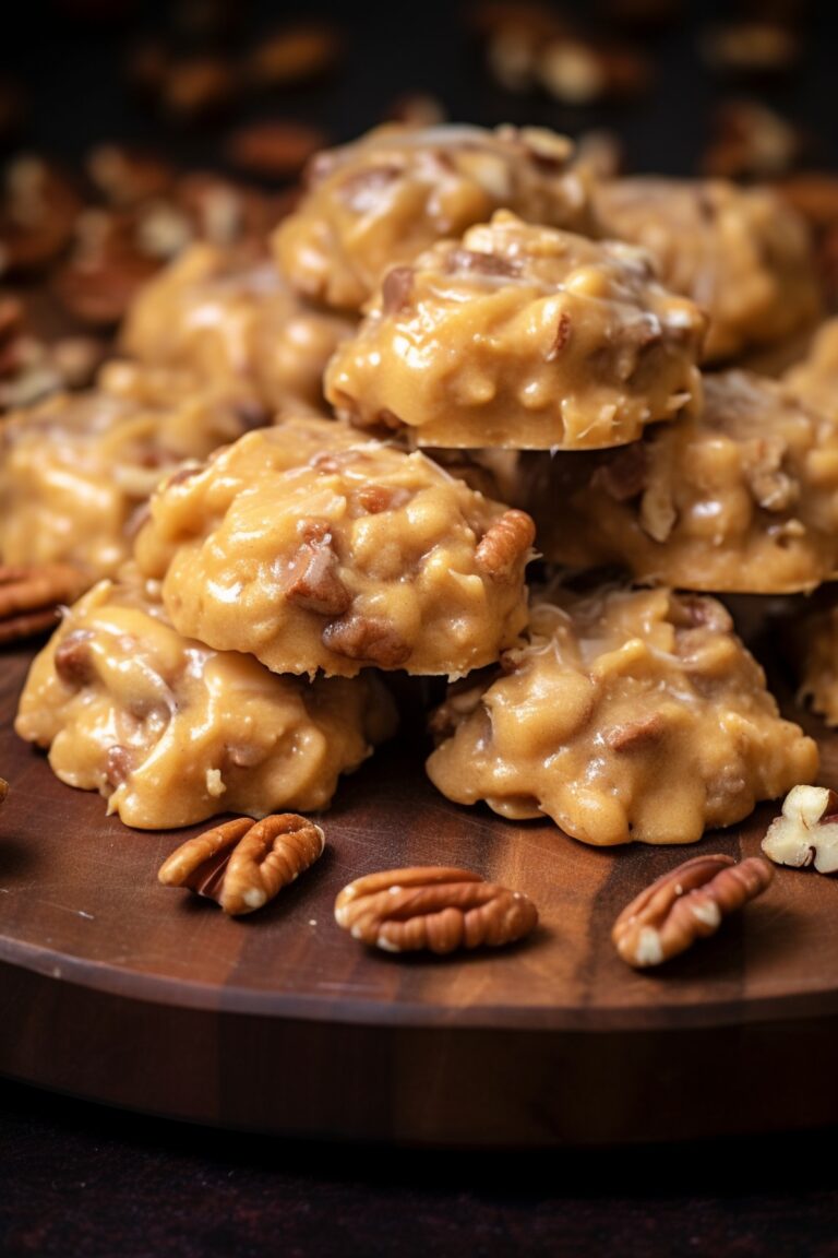 No-Bake Coconut Pecan Praline Cookies Recipe