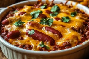 Chili Cheese Dog Casserole Recipe