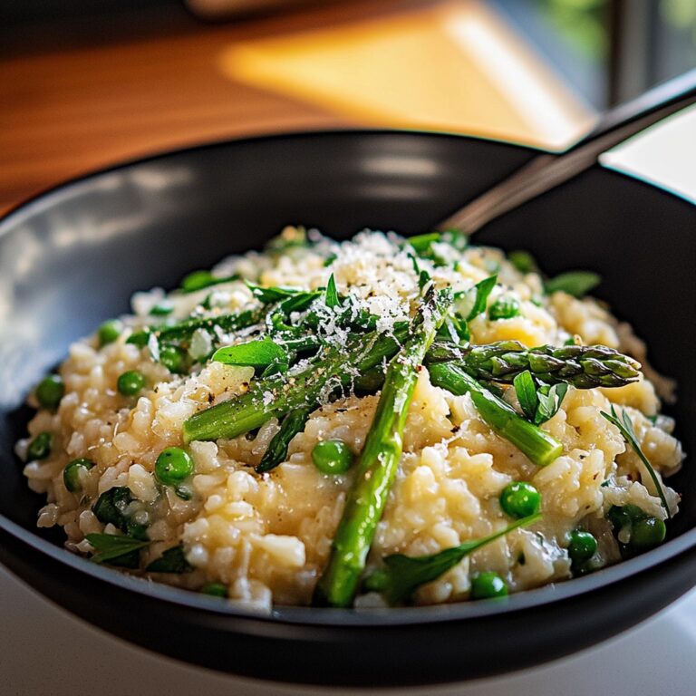 Spring Pea & Asparagus Risotto Recipe
