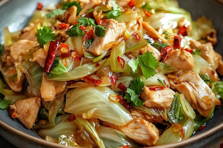 Chinese Chicken Cabbage Stir-Fry Recipe