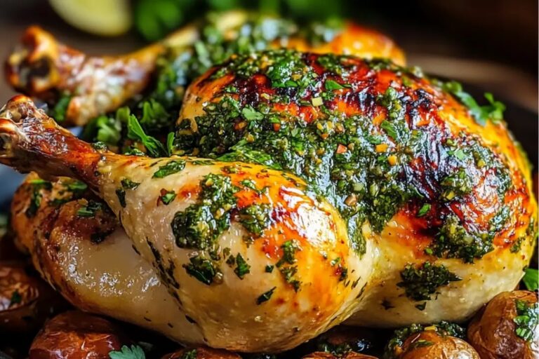 Red Chimichurri Whole Roasted Chicken Recipe
