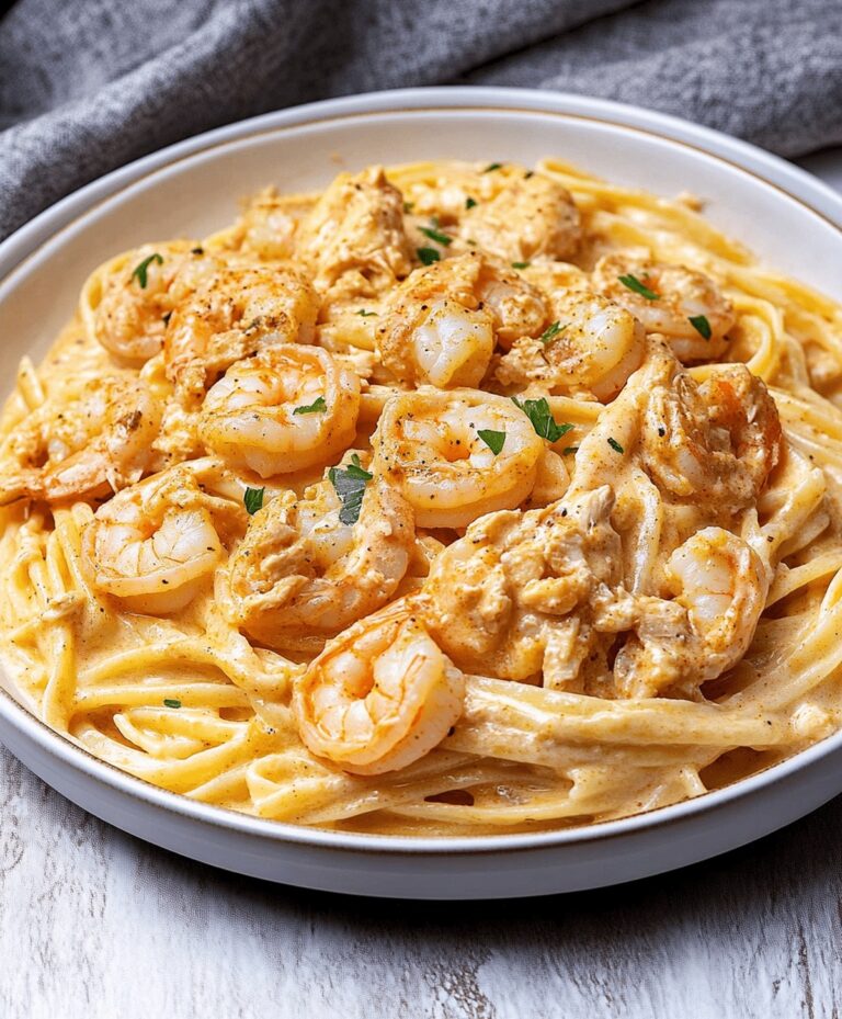Creamy Cajun Shrimp And Chicken Pasta Recipe