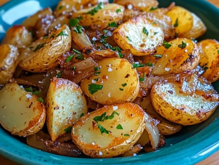 Oven-Fried Potatoes And Onions Recipe