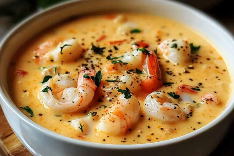 Creamy Crab And Shrimp Seafood Bisque Recipe