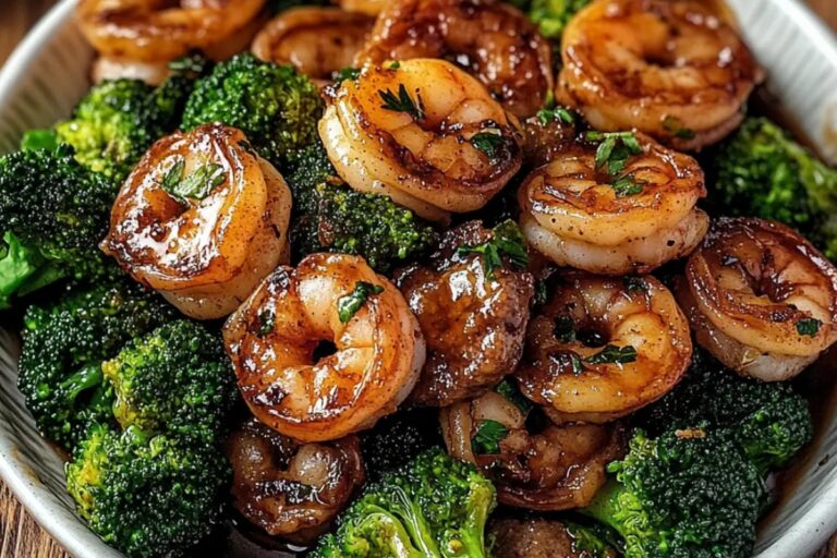 Honey Garlic Shrimp, Sausage & Broccoli Recipe