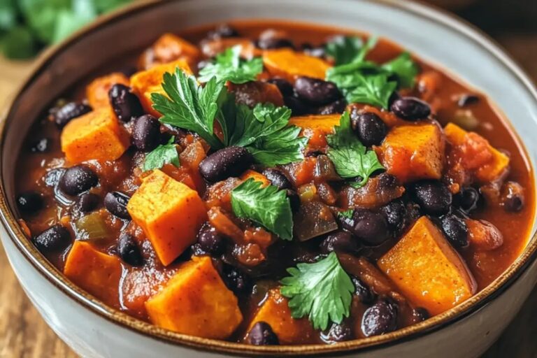 Spiced Sweet Potato And Black Bean Stew Recipe