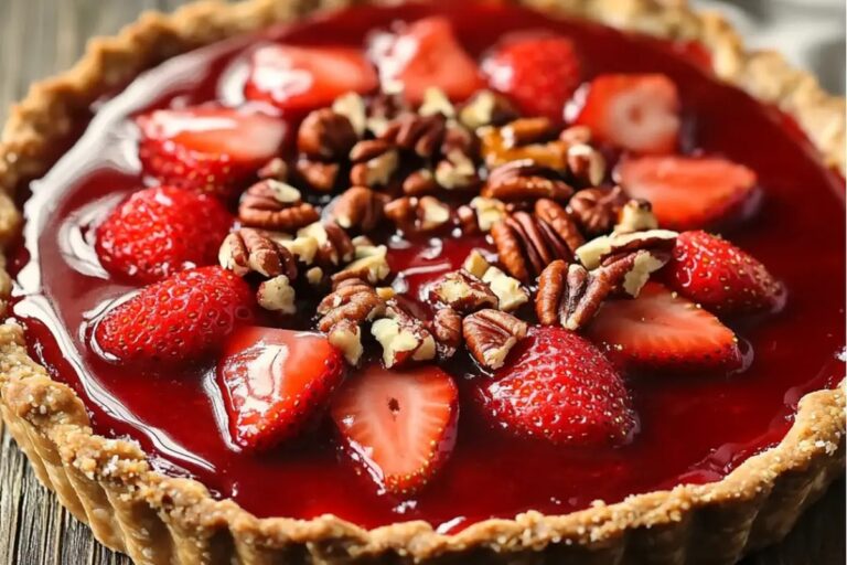 Fresh Strawberry Pie With A Pretzel-Pecan Crust Recipe