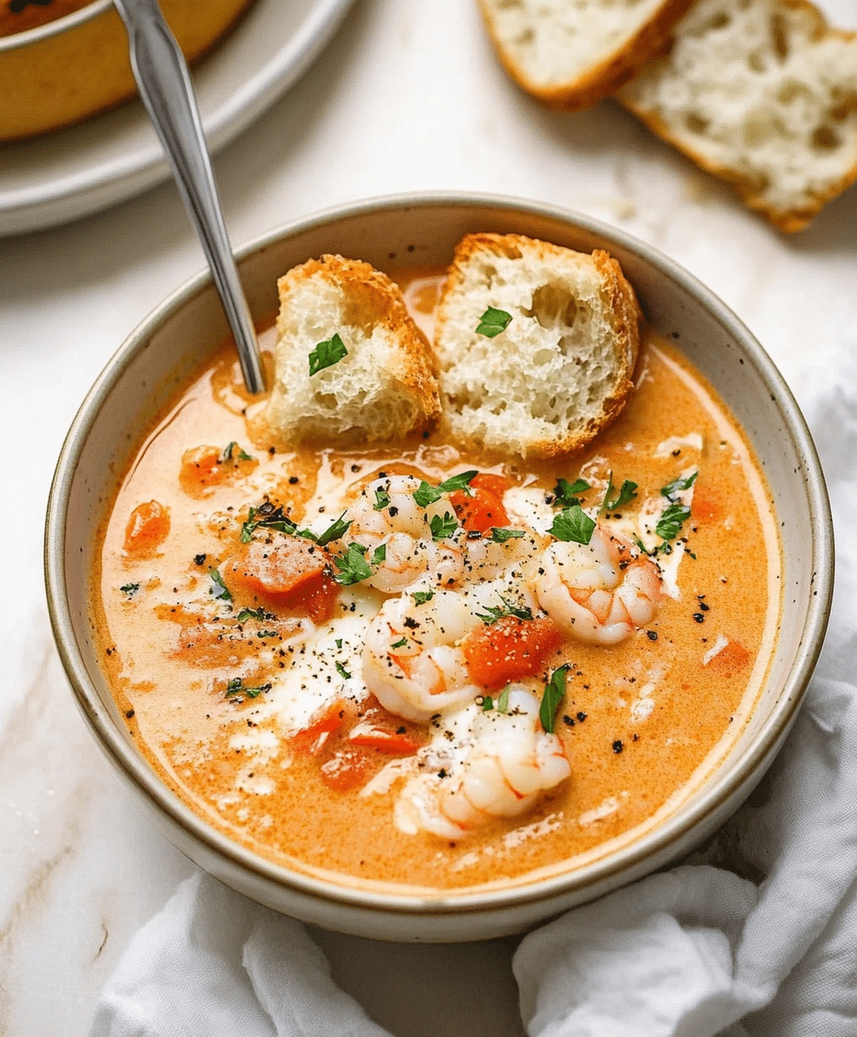 Crab And Shrimp Seafood Bisque Recipe