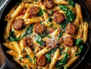 Creamy Cajun Sausage Pasta Recipe