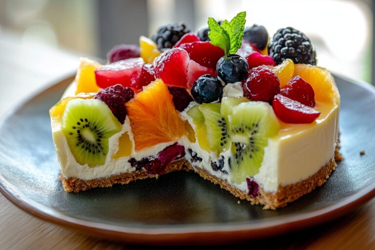 Fruit Salad Cheesecake Recipe