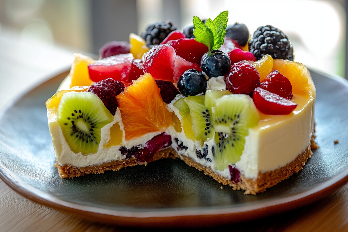 Fruit Salad Cheesecake Recipe