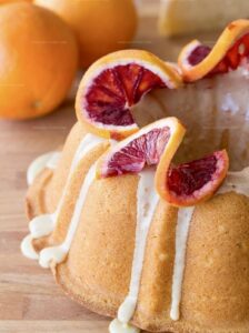 Blood Orange Pound Cake With An Orange Zest Icing Recipe