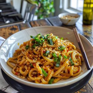 Quick Chili Oil Udon Noodles Recipe Prepared in Ten Minutes