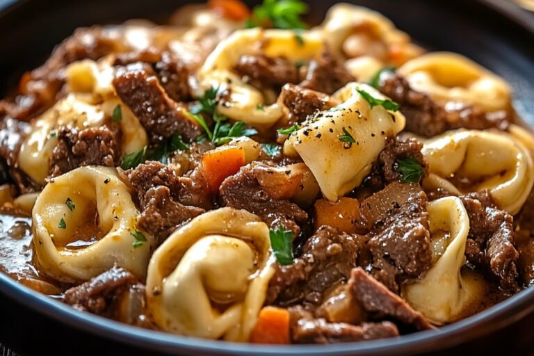 Cheesesteak Tortellini In A Rich Provolone Sauce Recipe