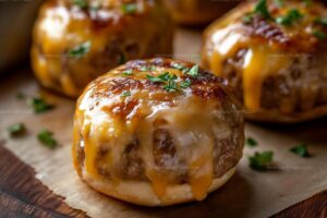 Garlic Cheeseburger Bites Recipe