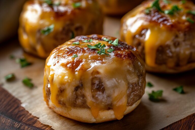 Garlic Cheeseburger Bites Recipe