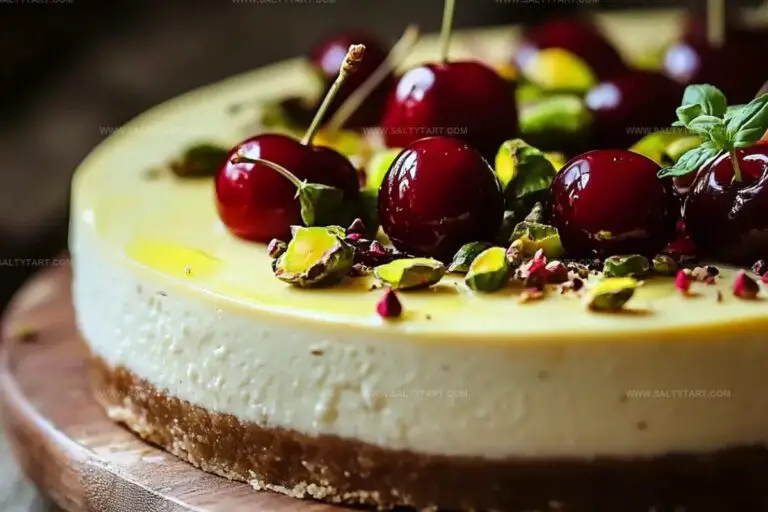 Luscious Lemon-Lime Cherry Pistachio Cheesecake Recipe