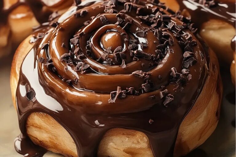 Chocolate Cinnamon Rolls With Hazelnut Icing Recipe
