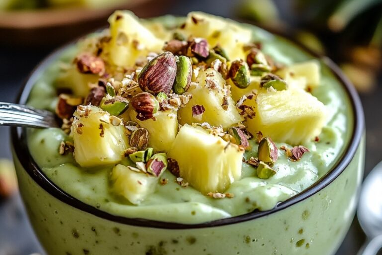 Fluffy Pistachio Pudding & Pineapple Delight Recipe