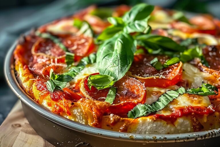Low Carb Crustless Pizza Bowl Recipe