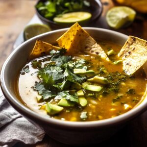 Salsa Verde Tortilla Soup Recipe