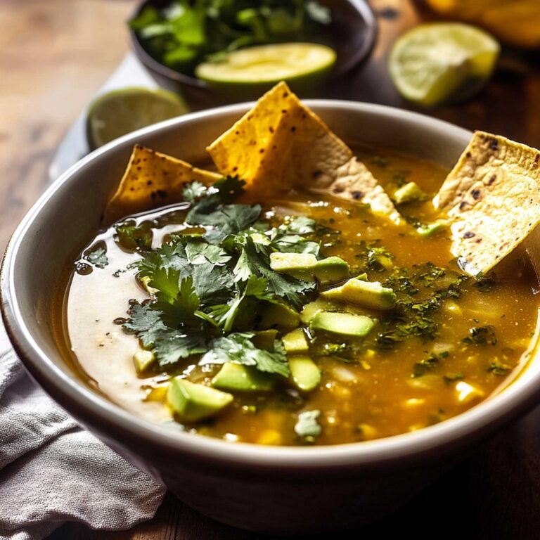 Salsa Verde Tortilla Soup Recipe