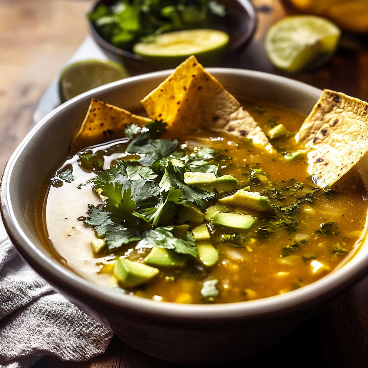 Salsa Verde Tortilla Soup Recipe