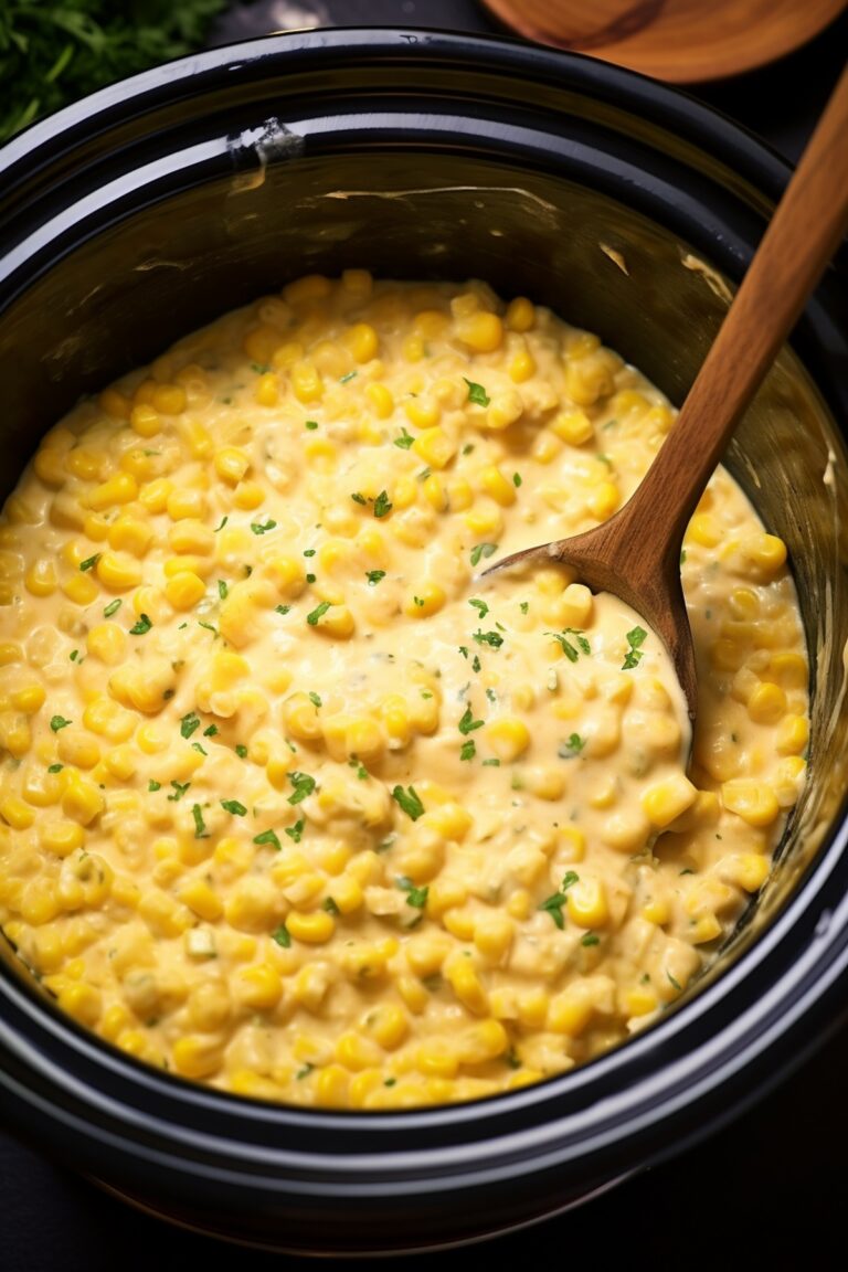 Slow Cooker Creamy Cheesy Corn Recipe