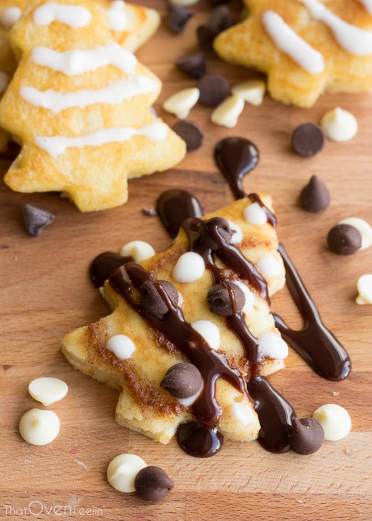 Cinnamon Roll Christmas Tree Pancakes Recipe