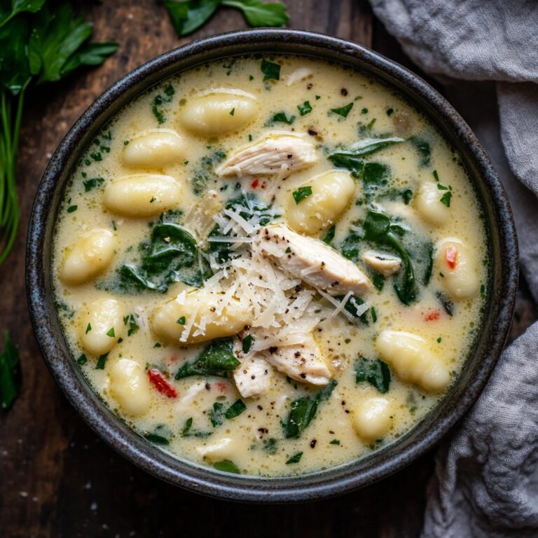 Copycat Olive Garden Chicken Gnocchi Soup Recipe