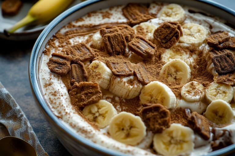 Biscoff Banana Pudding With Caramel Recipe