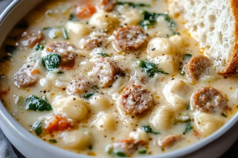 Creamy Parmesan Italian Sausage Soup Recipe