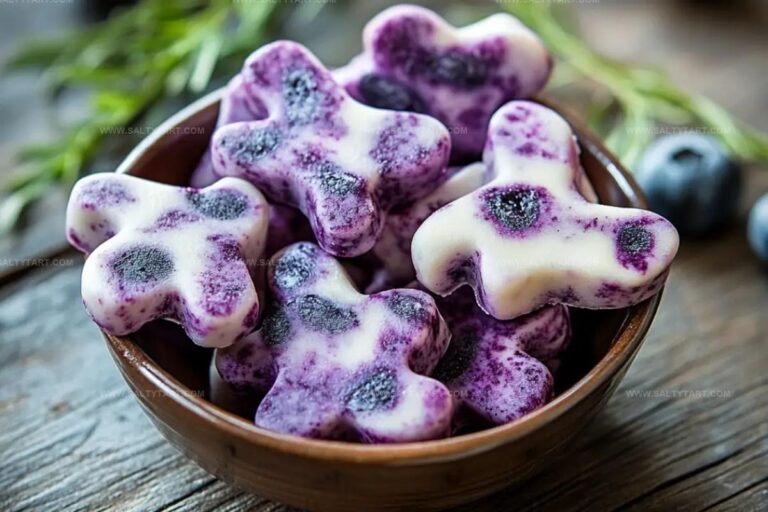 Blueberry Yogurt Swirl Dog Paw Treats Recipe