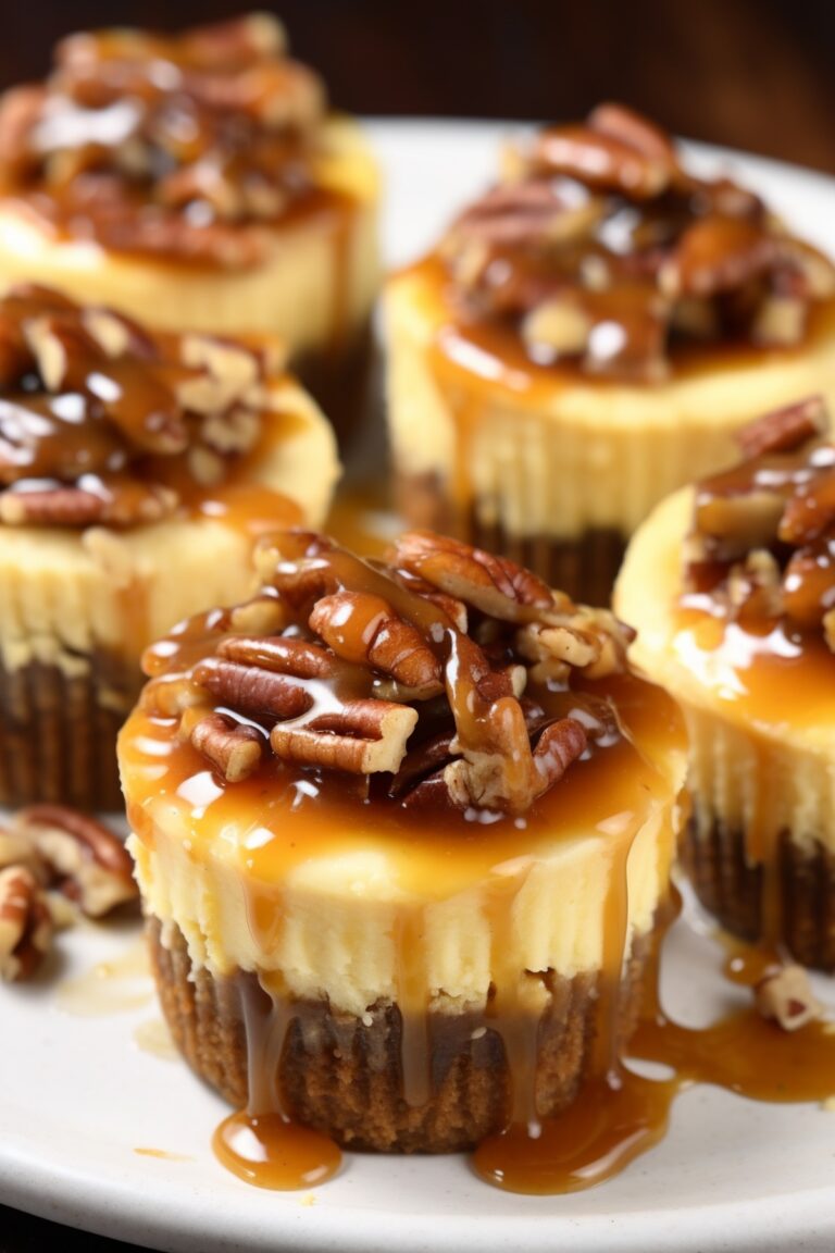Mini Pecan Pie Cheesecakes Recipe