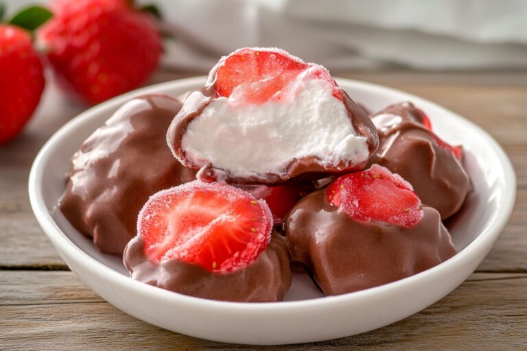 Easy Frozen Strawberry Yogurt Clusters Recipe