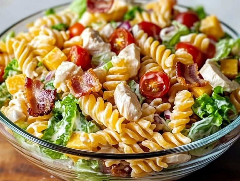Club Sandwich Pasta Salad Recipe
