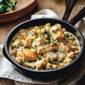 Simple Chicken Alfredo Recipe with Five Key Ingredients