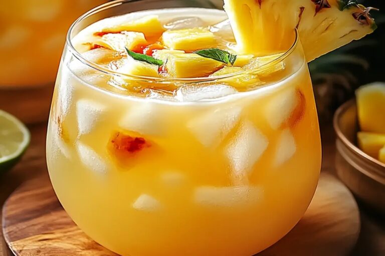 Tropical Pineapple Lemonade Punch Recipe
