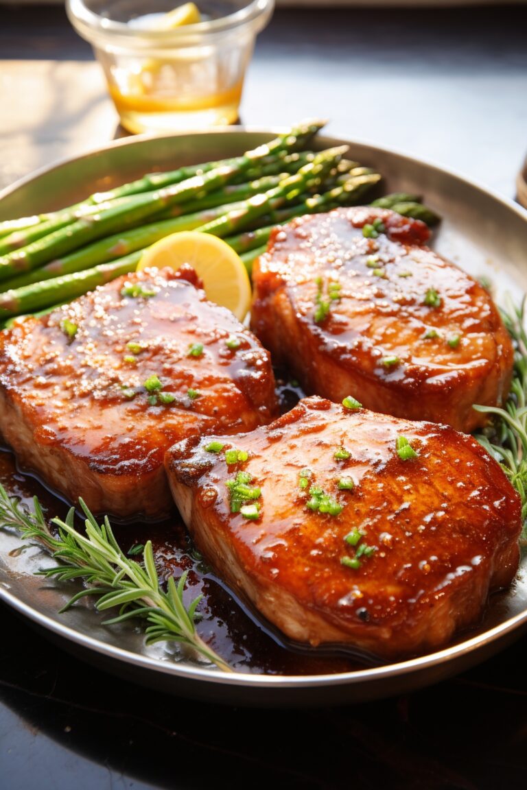 Honey Garlic Boneless Pork Chops Recipe