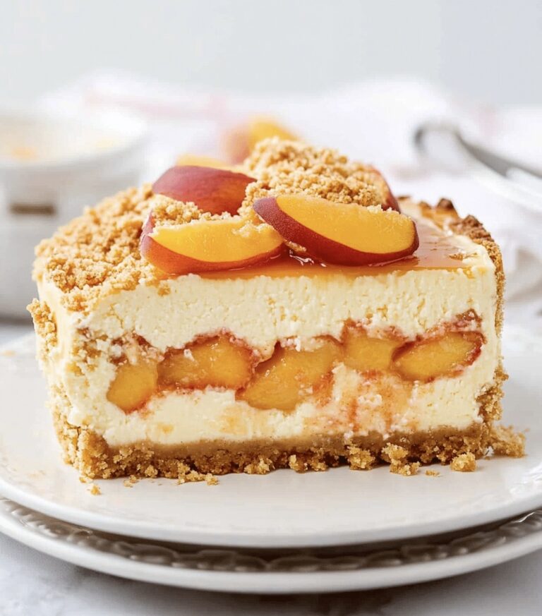 Peach Cobbler Cheesecake Recipe